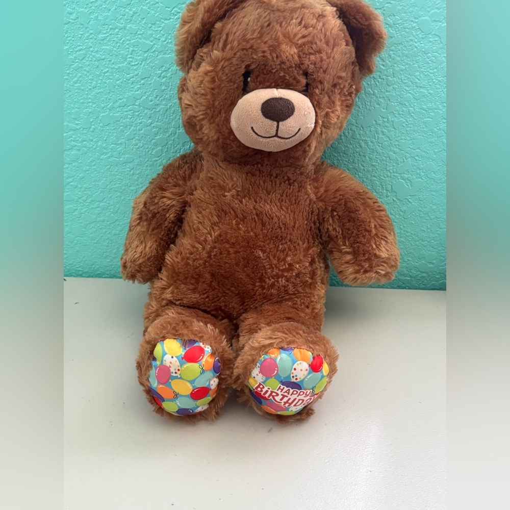 Build A Bear 2021 Happy Birthday Brown Bear 15”